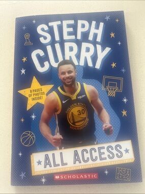 Scholastic Steph Curry Hardcover - Blue & Yellow Design